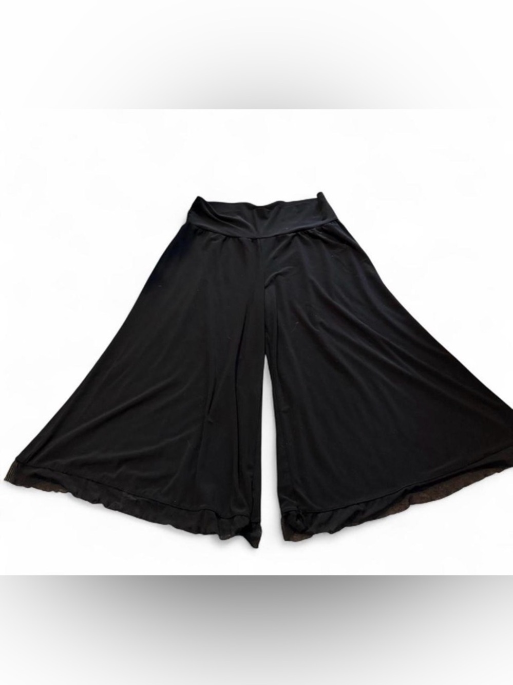 Wide Leg Black Palazzo Pants